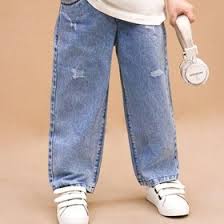 شلوار جین نیم بگ بچگانه