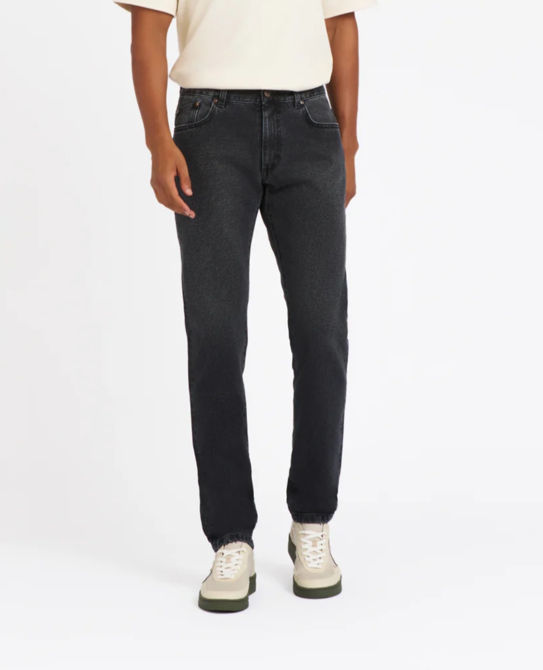 شلوار جین رگولار مردانه - 88199 - طوسی تیره