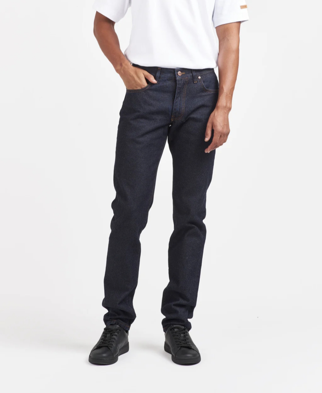 شلوار جین رگولار مردانه - 88163 - سرمه ای