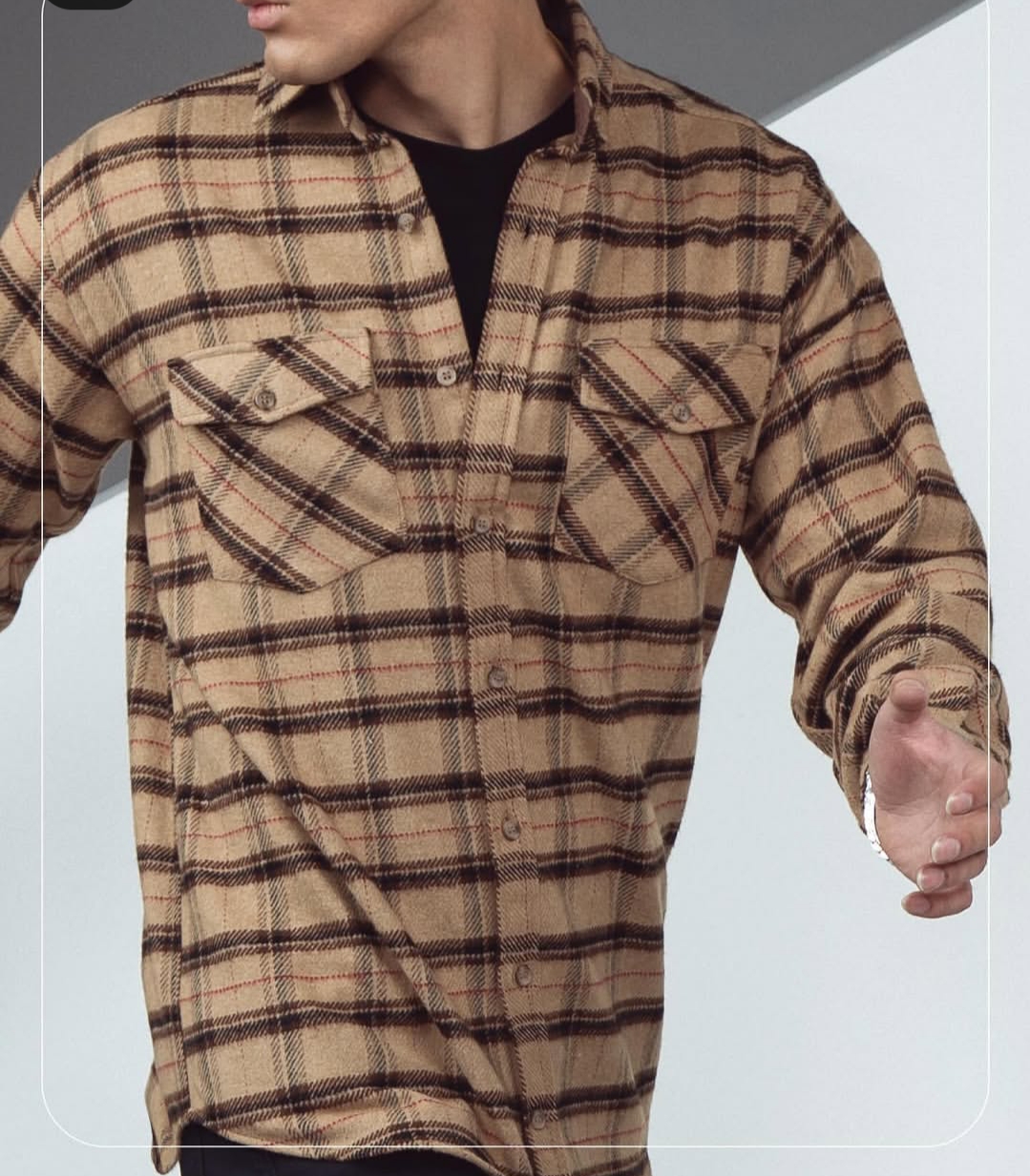 پیراهن اسپرت پاییزه طرح دار 3