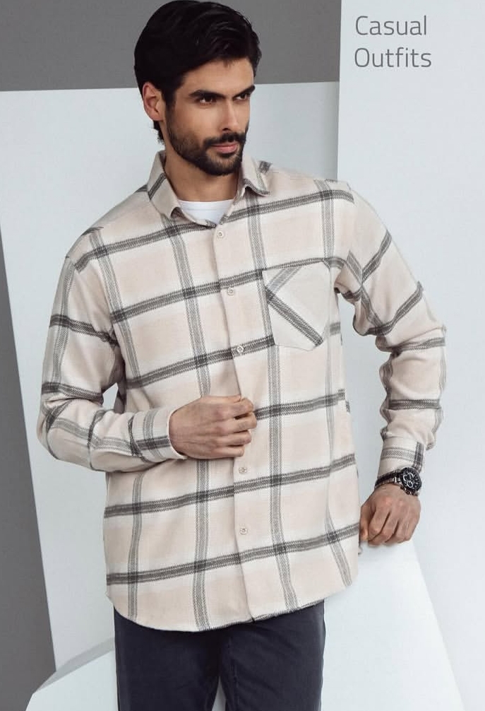 پیراهن اسپرت پاییزه طرح دار 4